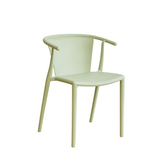Charles Modern Stackable Plastic Dining Arm Chair